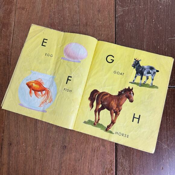 1959 Platt & Munk ABC Words to Say Cloth easy‎ to clean kids story book - Picture 6 of 10